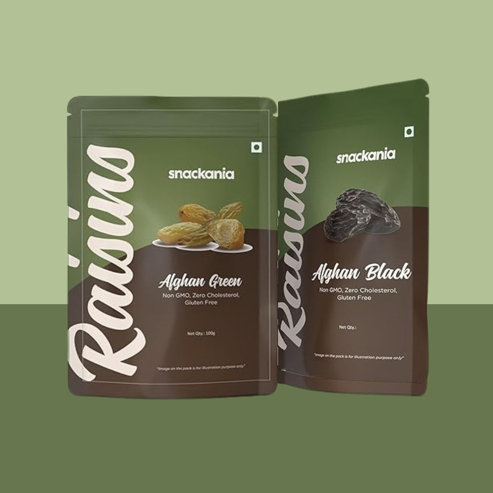 Afghan Black + Afghan Green Raisins combo pack