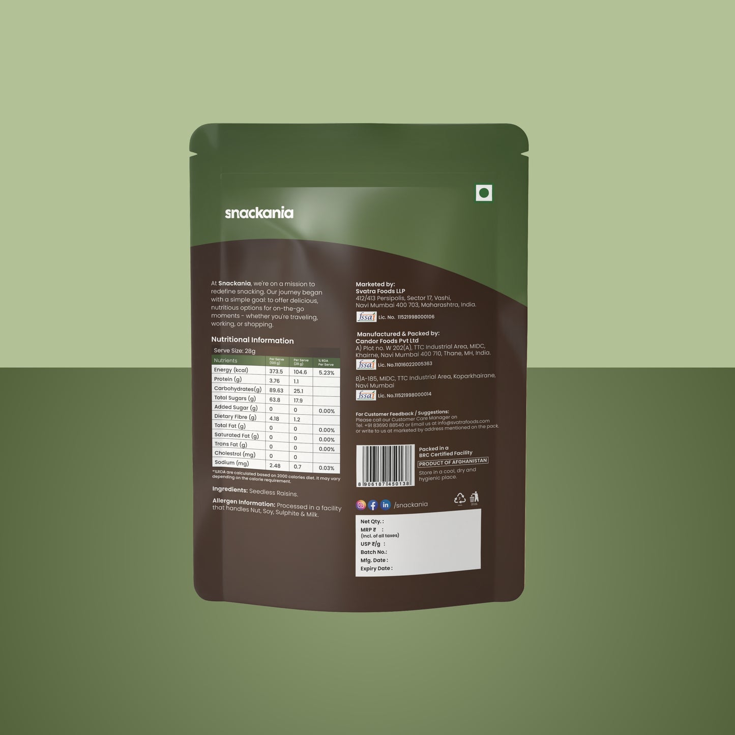 Afghan Black Raisins